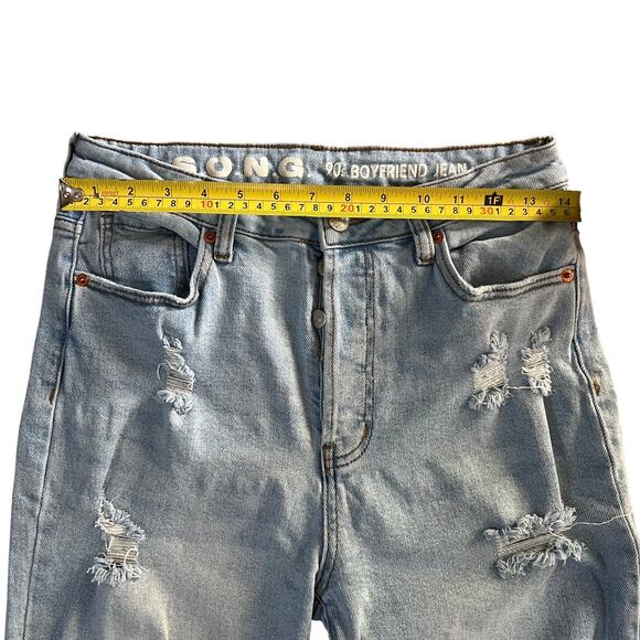S.O.N.G. Women’s Light Blue Jeans,  Size 5/27, 90’s Boyfriend Jeans - Picture 3 of 9